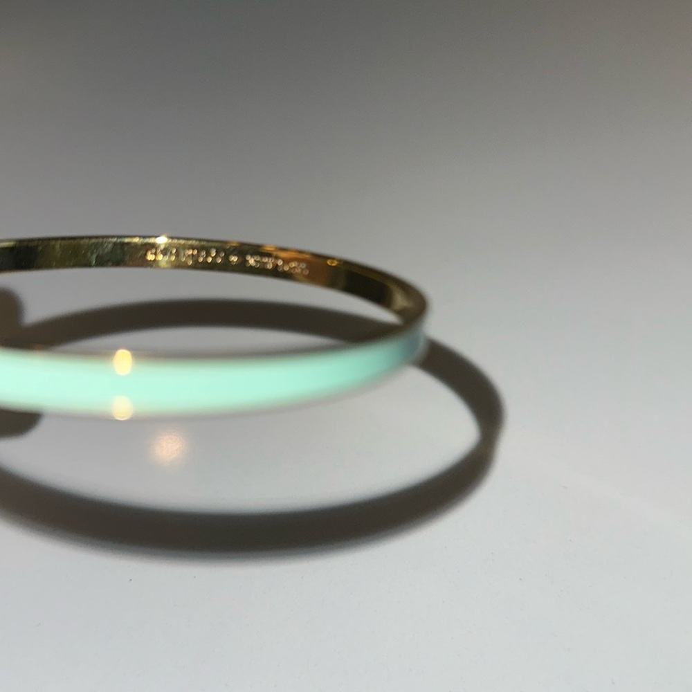 Kate Spade turquoise gold bangle